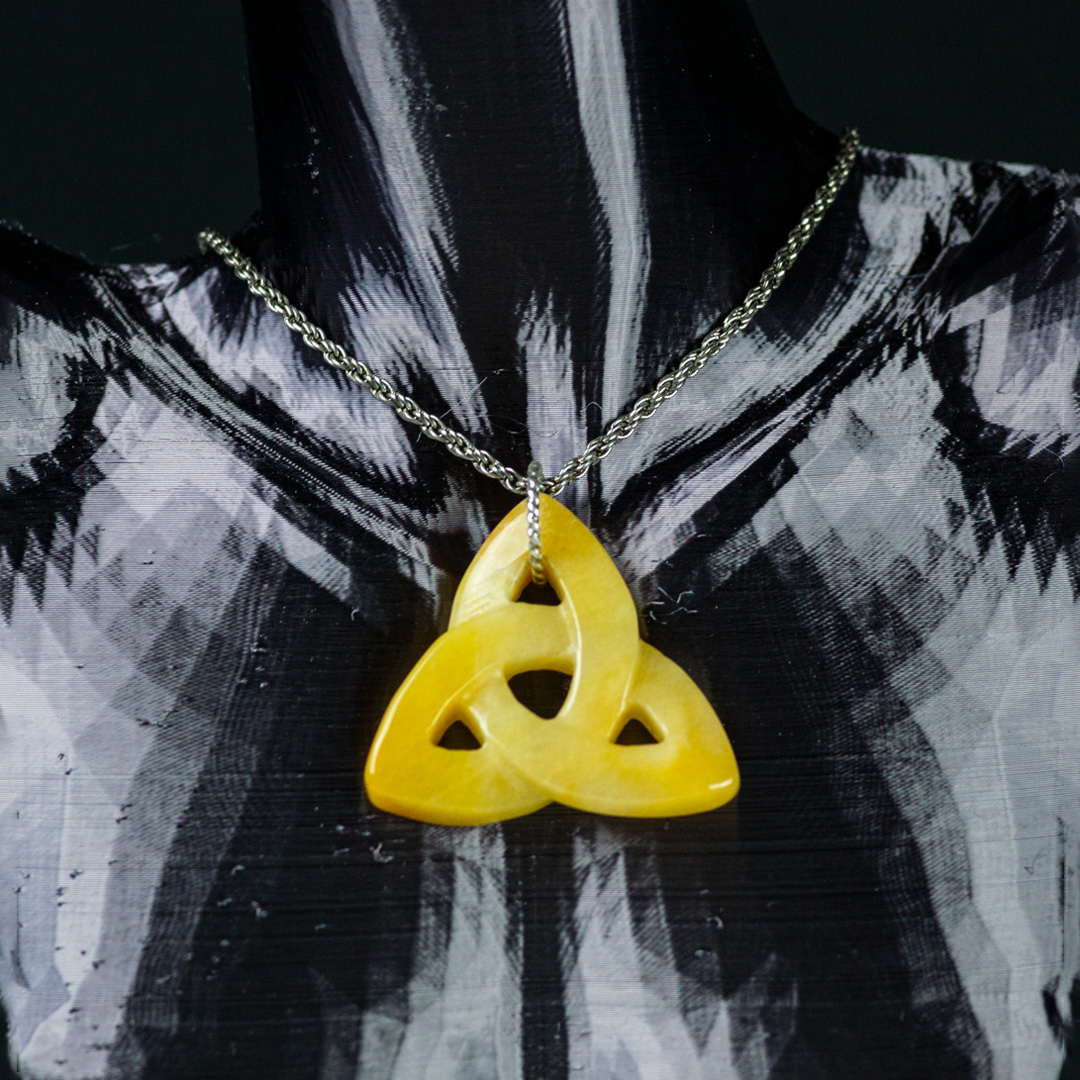 Yellow Flash Labradorite Pendant set in Sterling Silver